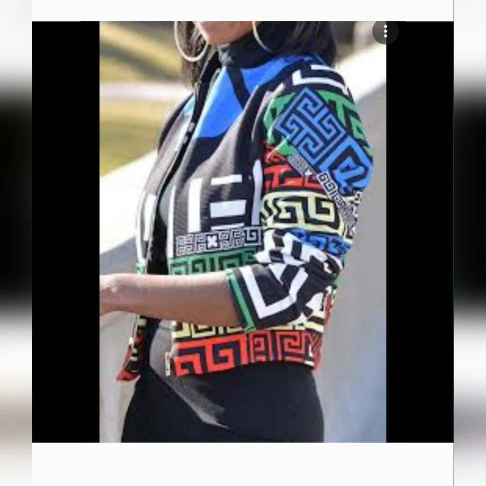 SHEIN Cropped Colorful Lined Jacket - Picture 9 of 15